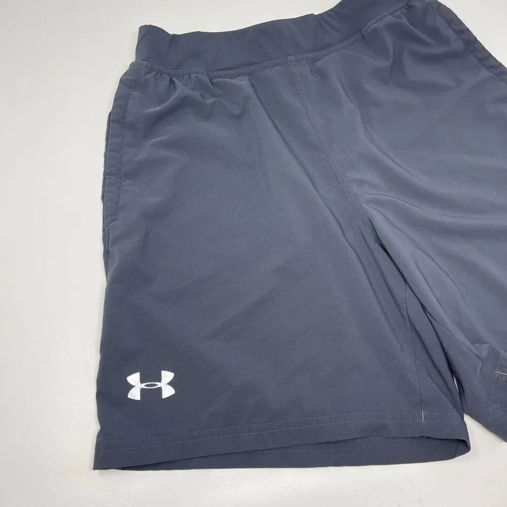 Under Armour Speedpocket Running Athletic Shorts Gray 1295570 Men’s Size Medium